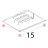 Piedino M10, D=35, H=20, nero opaco Unox XL 195