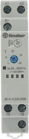 РЕЛЕ С ВЫДЕРЖКОЙ ВРЕМЕНИ 80.41 16A 240В 50/60 ГЦ 