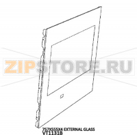 757X555X4 External glass Unox XBC 405E