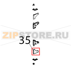 Guarnizione cerniere vetro int. Unox XBC 604P Guarnizione cerniere vetro int. Unox XBC 604PЗапчасть на деталировке под номером: 35