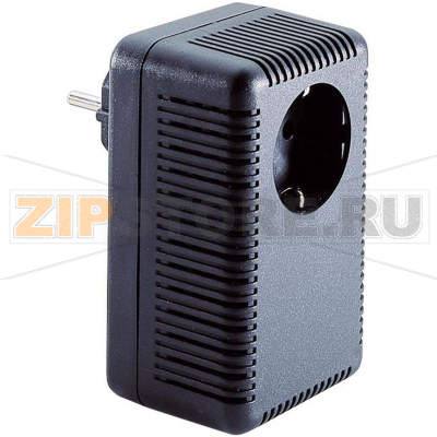 Корпус с вилкой 52x67x112 мм, пластиковый, черный, 1 шт TRU Components TC-SG 322B SW203 