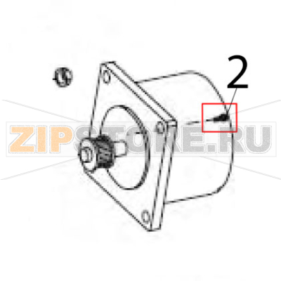Screw M4.2x1.41x13 hilo Zebra S600 Screw M4.2x1.41x13 hilo Zebra S600Запчасть на деталировке под номером: 2