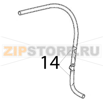 Tubo Scotsman MV 600 Tubo Scotsman MV 600Запчасть на деталировке под номером: 14