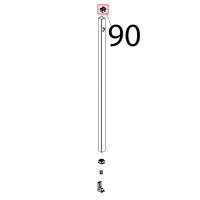 Tappo fulcro sup. porta Unox XBC 905