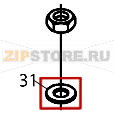 Flat washer A-6 Fagor FI-2700I Flat washer A-6 Fagor FI-2700IЗапчасть на деталировке под номером: 31Название запчасти Fagor на английском языке: Flat washer A-6 FI-2700I.
