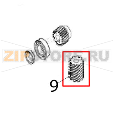 Helical gear 1 Hurakan HKN-12SC Helical gear 1 Hurakan HKN-12SCЗапчасть на деталировке под номером: 9