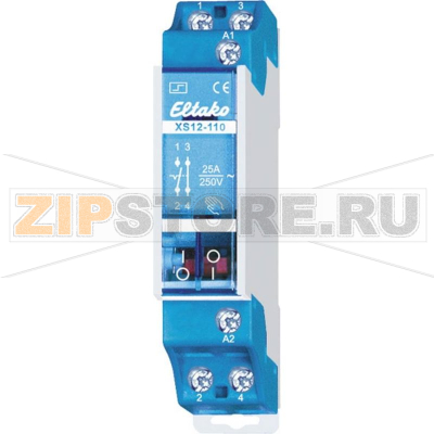 Реле импульсное на DIN-рейку 230 В, 10 А, 2300 Вт, 1 шт Eltako XS12-110-230V 