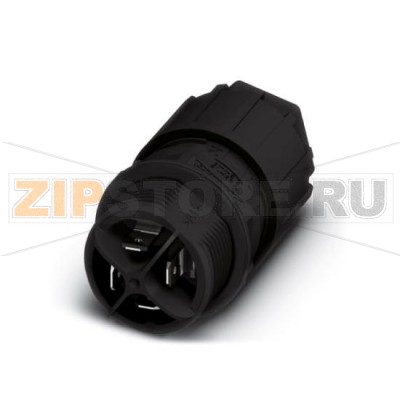 Проходная деталь QUICKON Phoenix Contact QPD W 3PE2,5 6-10 M25 FC BK черная, 3-пол. + PE, 1,0 мм2 . 2,5 мм2 / 630 В / 20 A, с гайкой QUICKON, для кабеля диаметром 6 - 10 мм, с 4 плоскими контактами для плоских кабельных наконечников по DIN 46247-2.Минимальный заказ: 1 шт.Упаковка: 1 шт.