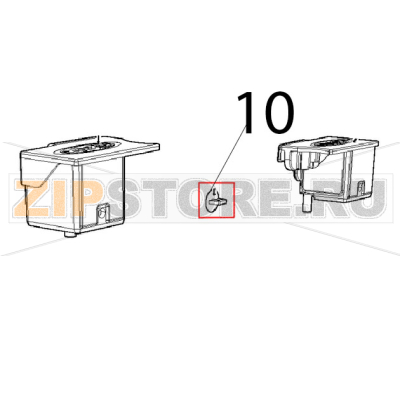 Tappo nylon PA66 V2 grigio, Ø: 16 Unox XFT 110 Tappo nylon PA66 V2 grigio, Ø: 16 Unox XFT 110Запчасть на деталировке под номером: 10