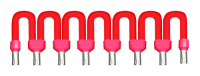 Перемычка, 8 полюсов, красная Schneider Electric ABFC08R02R
