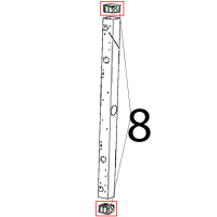 Tappo estetico colonnina porta Unox XBC 615EG