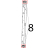 Tappo estetico colonnina porta Unox XBC 615EG
