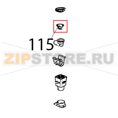 Guarnizione sifone Unox XBC 615EG Guarnizione sifone Unox XBC 615EGЗапчасть на деталировке под номером: 115
