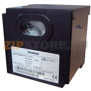 Газовый автомат горения, t1 = 31,5 с, TSA = 3 с, AC230В Siemens LGK16.333A27 