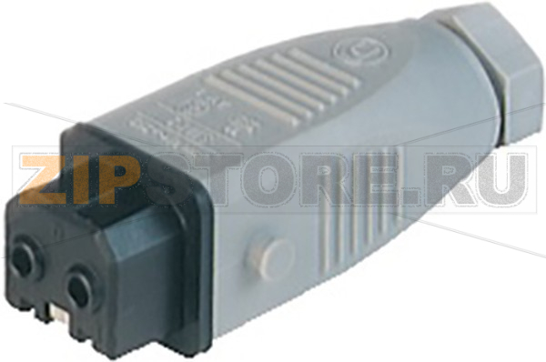 Разъем прямоугольный 16 А, IP54, 2 контакта Hirschmann STAK 2 