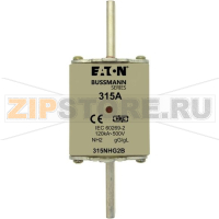Предохранитель, 315 A, AC 500 В, 120 кА, NH2, gL/gG, IEC Eaton NH FUSE 315A 500V GG/GL SIZE 2