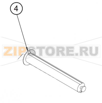 Втулка подмотки ленты в сборе Datamax W-6208 Втулка подмотки ленты Datamax W-6208Запчасть на сборочном чертеже под номером: 4Количество запчастей в комплекте: 1Название запчасти Datamax на английском языке: Assy Ribbon Rewind Hub 