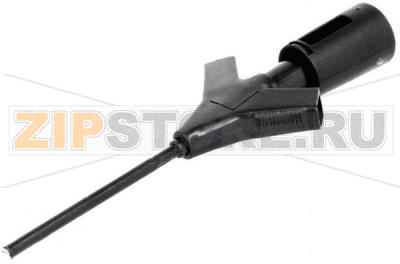 Зажим 2 мм, 2 А, 60 В/DC, тип: пинцет, черный Hirschmann MICRO-KLEPS SW 