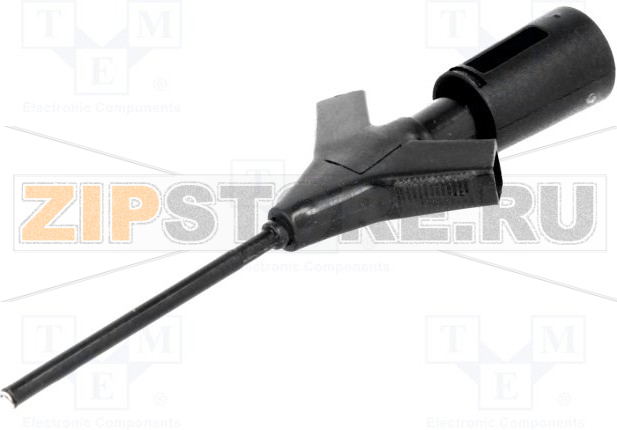 Зажим 2 мм, 2 А, 60 В/DC, тип: пинцет, черный Hirschmann MICRO-KLEPS SW 
