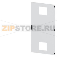 SIVACON, door, right, with cutout for filter fan, with ventilation openings H: 2000 mm, W: 900 mm, RAL 7035, Protection class 1 Siemens 8MF1090-2UT14-3BA2