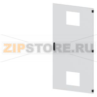 SIVACON, door, right, with cutout for filter fan, with ventilation openings H: 2000 mm, W: 900 mm, RAL 7035, Protection class 1 Siemens 8MF1090-2UT14-3BA2