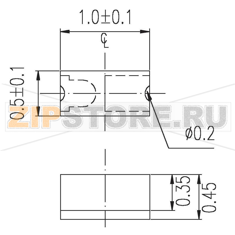 Светодиод, SMD, 0402, красный, 36 мкд, 120°, 25 мА, 2 В Everlight Opto 