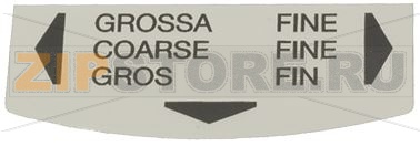 ЭТИКЕТКА РЕГУЛЯЦИИ ПОМОЛА КРУПНЫЙ-МЕЛКИ 