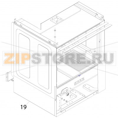 Left side panel Fagor AD-48 B Left side panel Fagor AD-48 BЗапчасть на деталировке под номером: 19Название запчасти Fagor на английском языке: Left side panel AD-48 B.