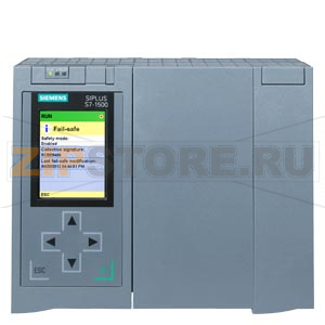 SIPLUS S7-1500, ЦПУ CPU 1518F-4 PN/DP, со стойким покрытием, на основе 6ES7518-4FP00-0AB0 . ЦПУ с рабочей памятью 4,5 МБ для программы и 10 МБ для данных, 1. интерфейс, PROFINET IRT с 2х-портовым коммутатором, 2. интерфейс, Ethernet, 3. интерфейс, Etherne 