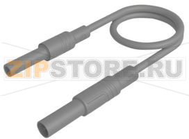 Провод тестовый 1 м, серый Hirschmann MAL S GG-B 100/2,5 GREY 