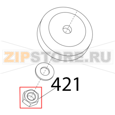 Dado es. DIN934, M8 Sirman Palladio 350 Dado es. DIN934, M8 Sirman Palladio 350Запчасть на деталировке под номером: 421