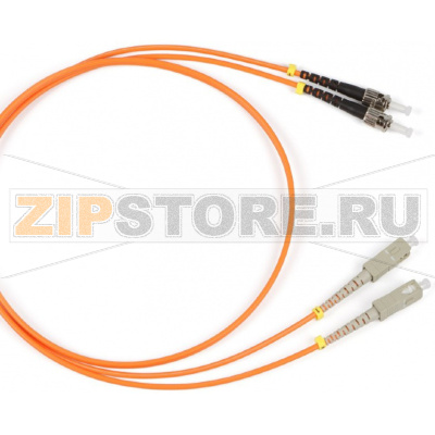 патч-корд волоконно-оптический (шнур) MM 50/125, ST-SC, 2.0 мм, duplex, LSZH, 2 м 