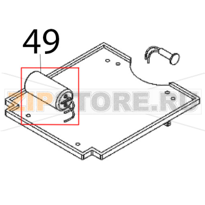 Condensatori 16 MF Sirman TC 12 E Condensatori 16 MF Sirman TC 12 EЗапчасть на деталировке под номером: 49