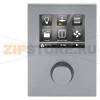 Комнатный контроллер Contouch‚ с шинным соединителем, алюминиевый металлик Siemens 5WG1204-2AB31