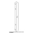 St.Steel right door column Unox XVC 505