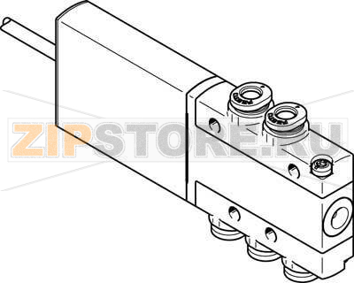 Распределитель с электроуправлением Festo MHE2-MS1H-5/2-QS-4-K 