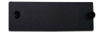 Hyperline FO-FR-W140H42-BK Лицевая панель (модуль) заглушка, черная