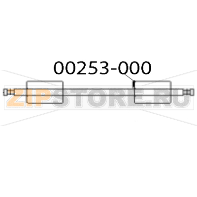 Pressure roll Zebra TTP 1030 Pressure roll Zebra TTP 1030Запчасть на деталировке под номером: 00253&dash;000