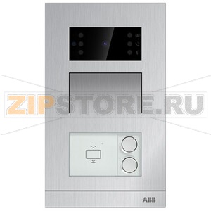 Видеопанель вызывная со считывателем ID, уличная, 2 кнопки ABB 2TMA070010A0019 