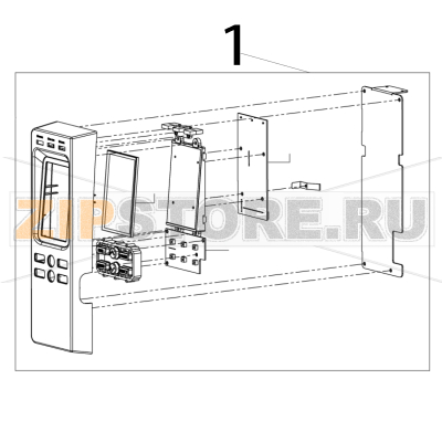 Touch panel assembly TSC TTP-286MT Touch panel assembly TSC TTP-286MTЗапчасть на деталировке под номером: 1