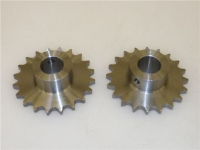 COPPIA PIGNONI ø 64 mm Z20 FORO ø 17 mm