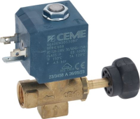 ЭЛЕКТРОМАГНИТНЫЙ КЛАПАН CEME ДВУХХОДОВОЙ Ø 1/4" 230В