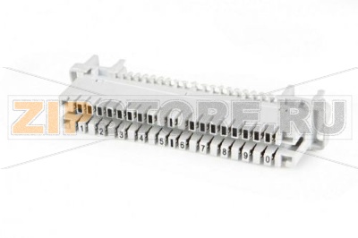 Hyperline KR-PL-10-CON-1 Плинт соединительный, на 10 пар, неразмыкаемый, маркировка 1-0 