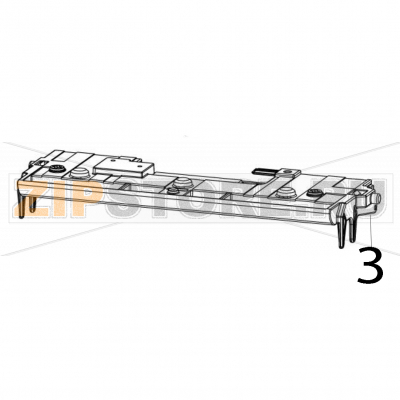 Print head module assy (300 dpi) TSC MA2400C Print head module assy (300 dpi) TSC MA2400CЗапчасть на деталировке под номером: 3