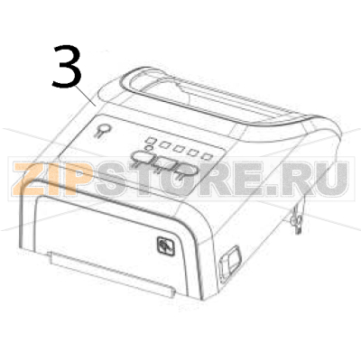 Cover assembly for gray models (includes media window) Zebra ZD421 Cartridge Cover assembly for gray models (includes media window) Zebra ZD421 CartridgeЗапчасть на деталировке под номером: 3
