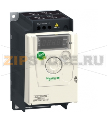 Преобразователь частоты 0.37 кВт, 120 В, 1 фаза Schneider Electric ATV12P037F1 