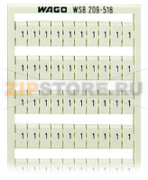 Маркировочная карта WSB; в картах; МАРКИРОВАНО; 1 / 2 (50 каждый); not stretchable; Горизонтальная маркировка; с креплением на защелке; белые Wago 209-518