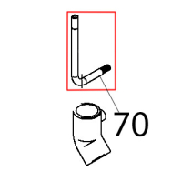 Tubo alimentazione risciacquo inferiore Teikos TS603