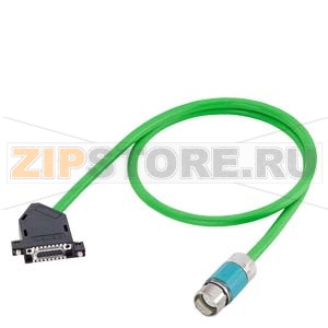 СИГНАЛЬНЫЙ КАБЕЛЬ С РАЗЪЕМАМИ, УДЛИН. (ПРИСТРАИВАЕМЫЙ ДАТЧИК 5В 6FX2001-2) 4X2X0,34 + 4X0,5 C UL/CSA, DESINA MOTION-CONNECT 500 DМАКС. = 9,3 ММ Siemens 6FX50.2-2CB54-.... 