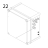 Screw for relay box Bear Varimixer AR80 VL-1S